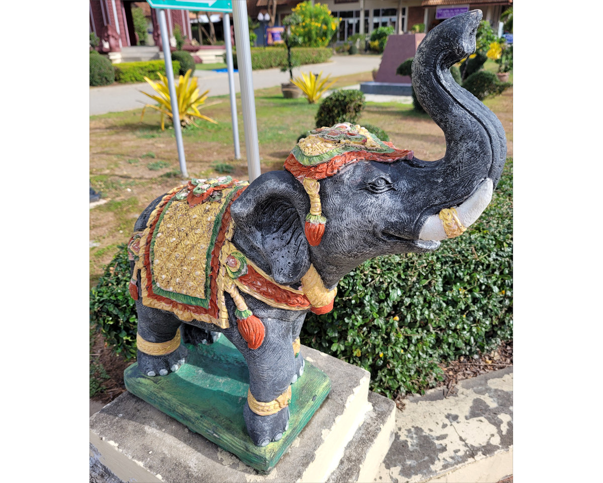 Prachuap, elephant at City Pillar Shrine