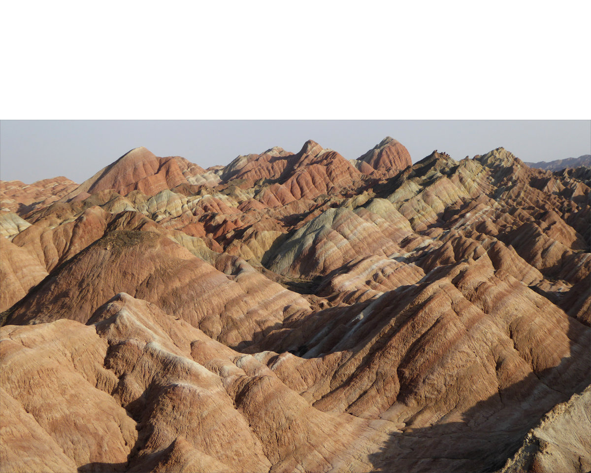 Zhangye rainbow mountains