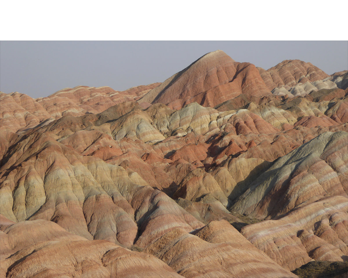 Zhangye rainbow mountains