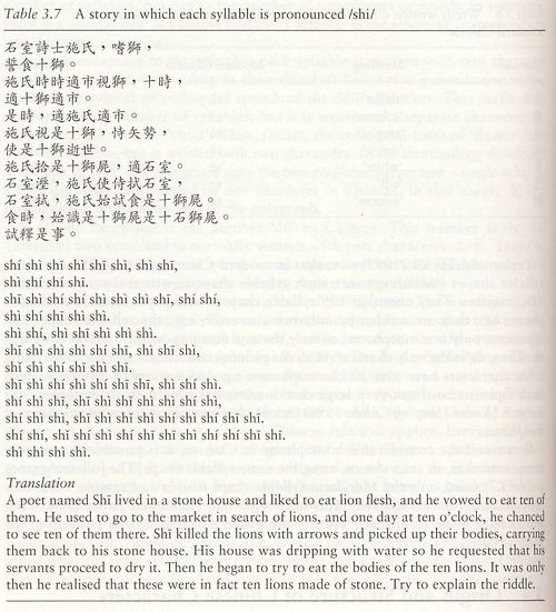 The famous shi-shi-shi poem